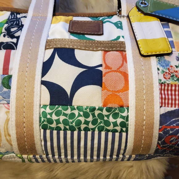 Authentic Coach Patchwork Hampton 10454 VGUC - Picture 5 of 16